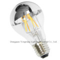 4W A60 Metade Espelho prateado LED Filamento Bulb